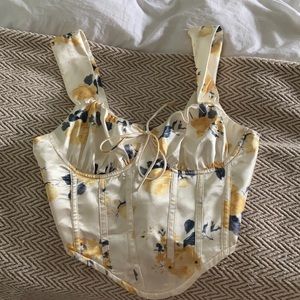 Floral Corset Top